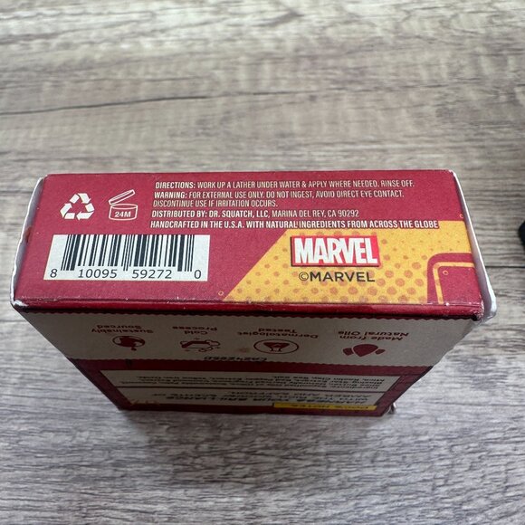 Lot Of 6 Dr Squatch Mens Soap Marvel Thor Divine Storm, Iron Man Stark Cleanse - Picture 14 of 15